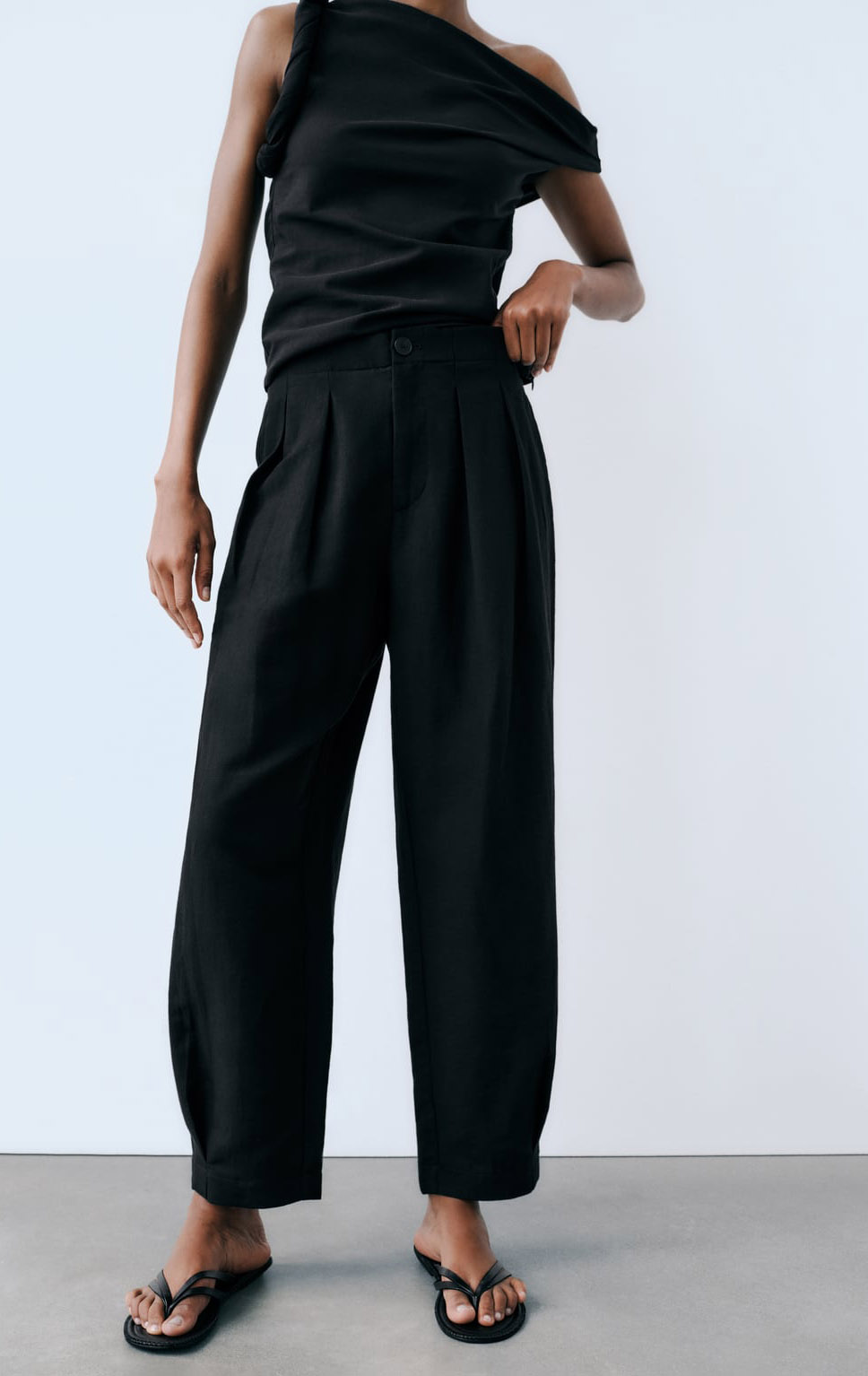 pantalones negros zara