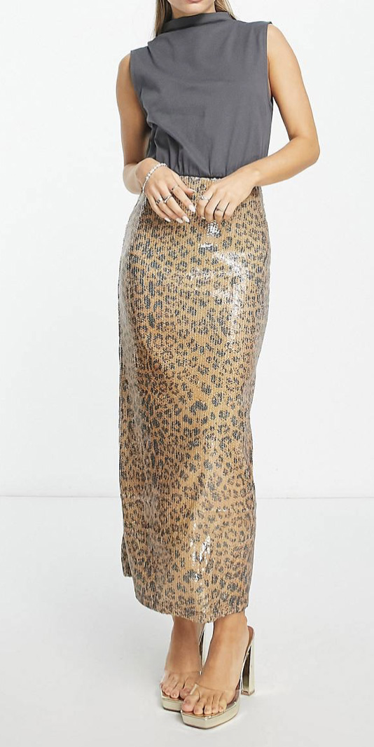 vestido leopardo bonito