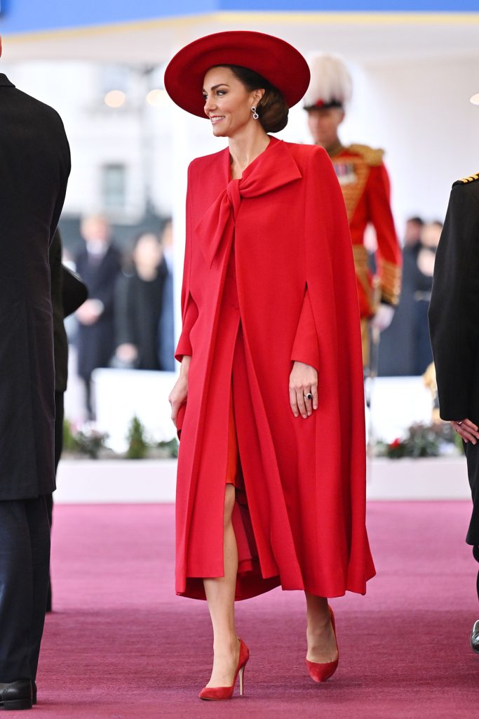 El look rojo escogido por Kate Middleton.