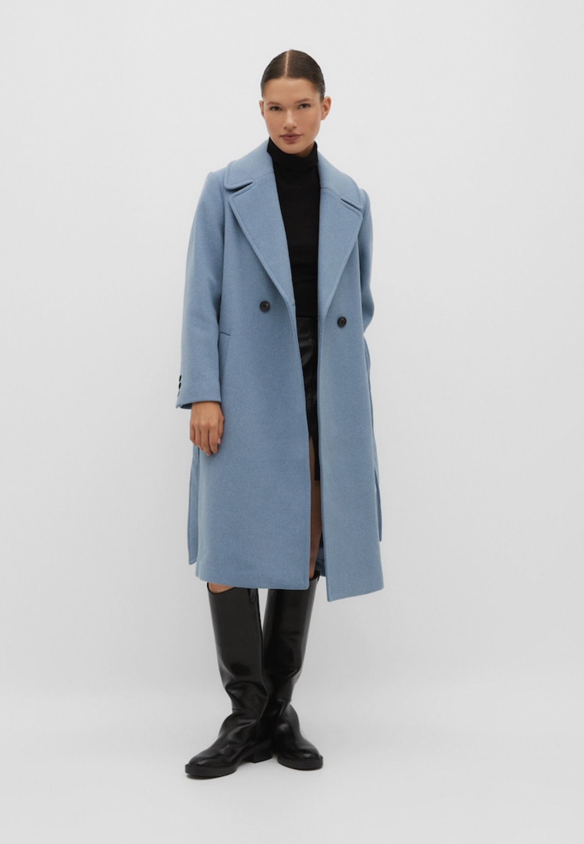 abrigo azul claro