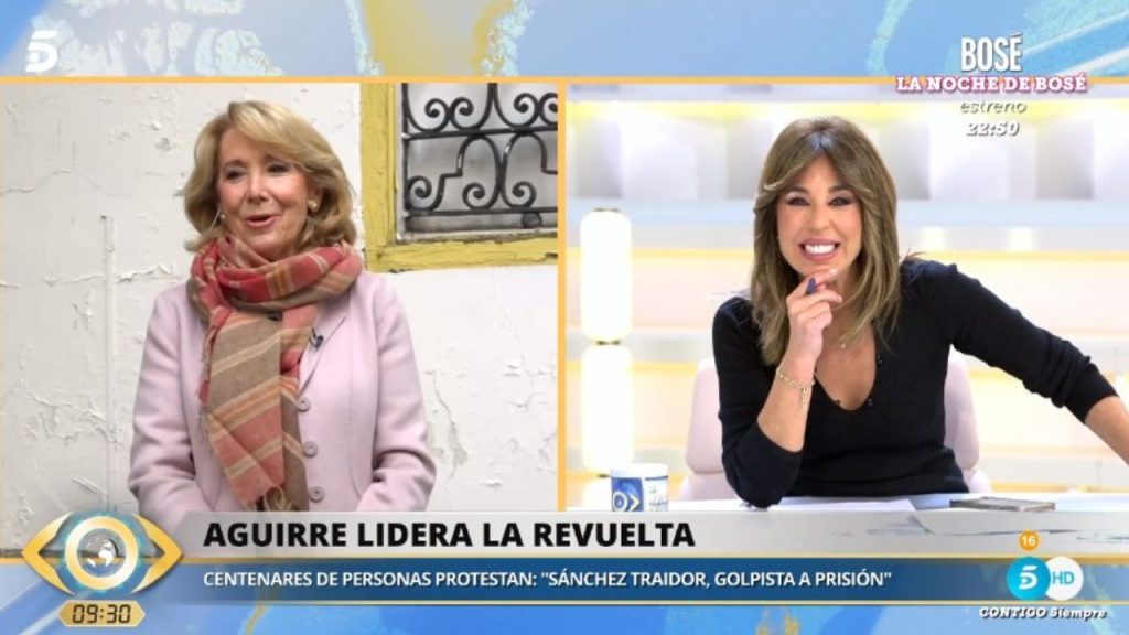 Esperanza Aguirre sorprende al hablar del polémico caso de Conde-Pumpido, ex de Lara Dibildos