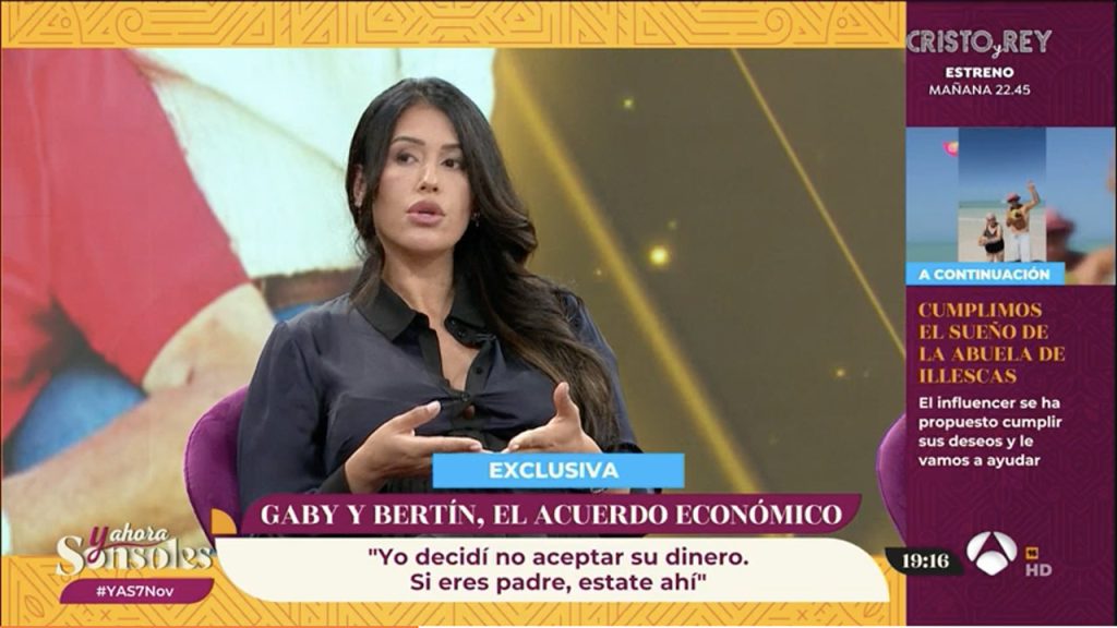 Gabriela Guillén en 'Y ahora Sonsoles'.