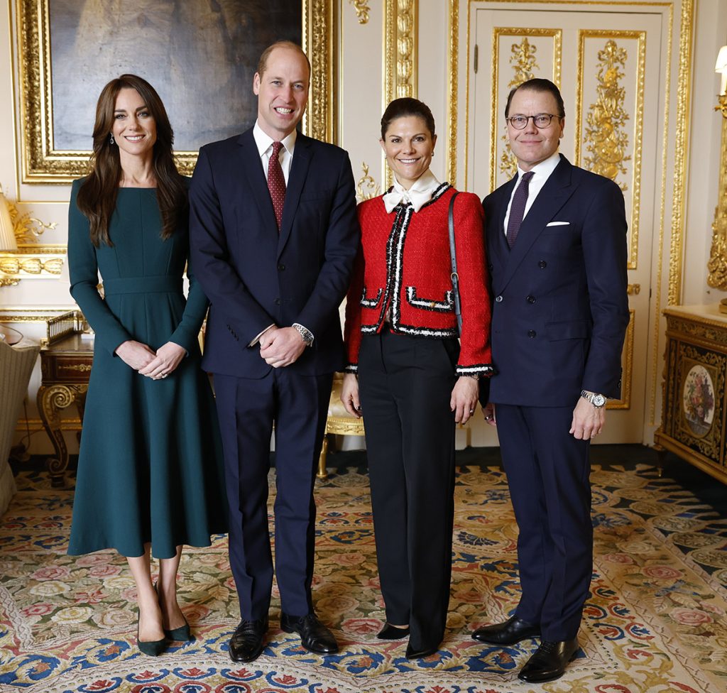 El posado oficial en Windsor entre los herederos al trono de Inglaterra y Suecia 