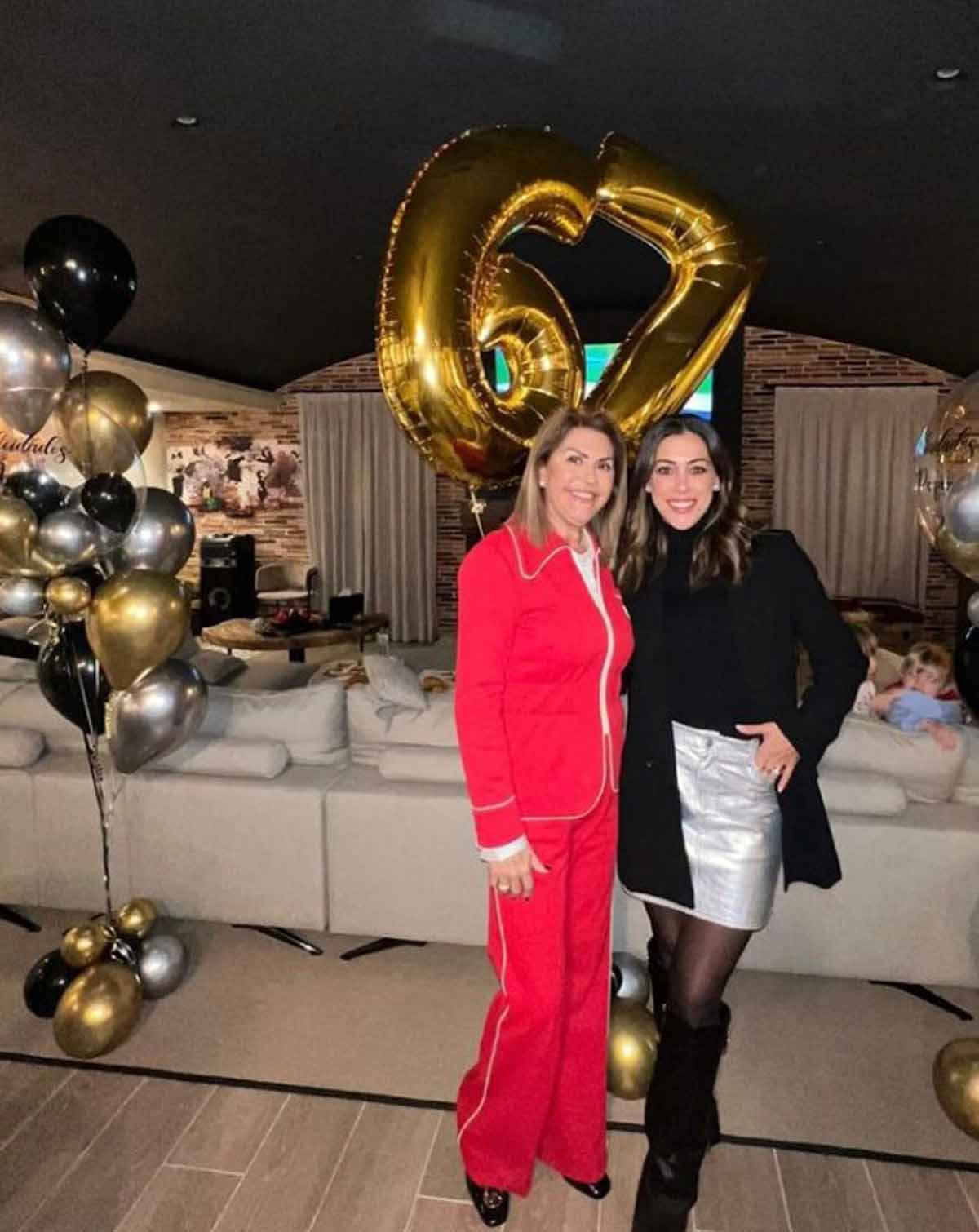 La madre y la hermana de Sergio Ramos en una fiesta de cumpleaños
