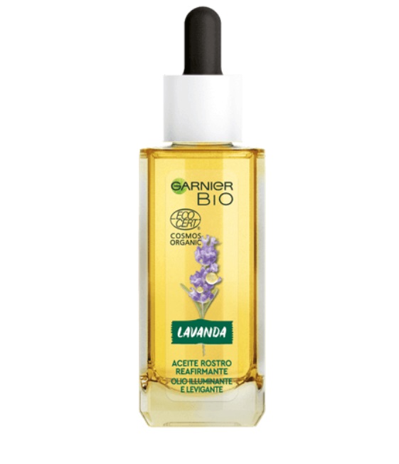 Aceite facial reafirmante con aceite de Lavanda, de Garnier Bio