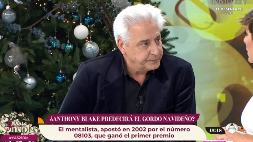 Anthony Blake con Sonsoles Ónega, desvela el número ganador de El Gordo de la Lotería