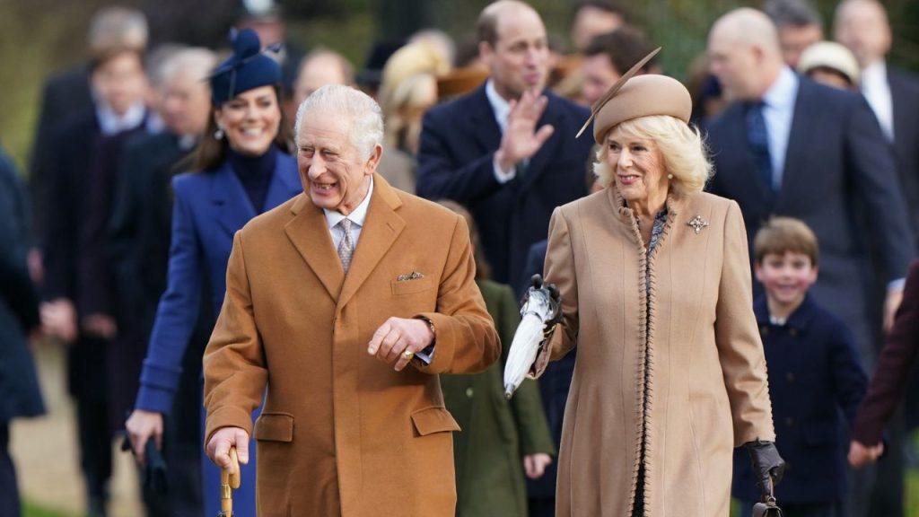 La Familia Real británica, unida en la tradicional misa de Navidad