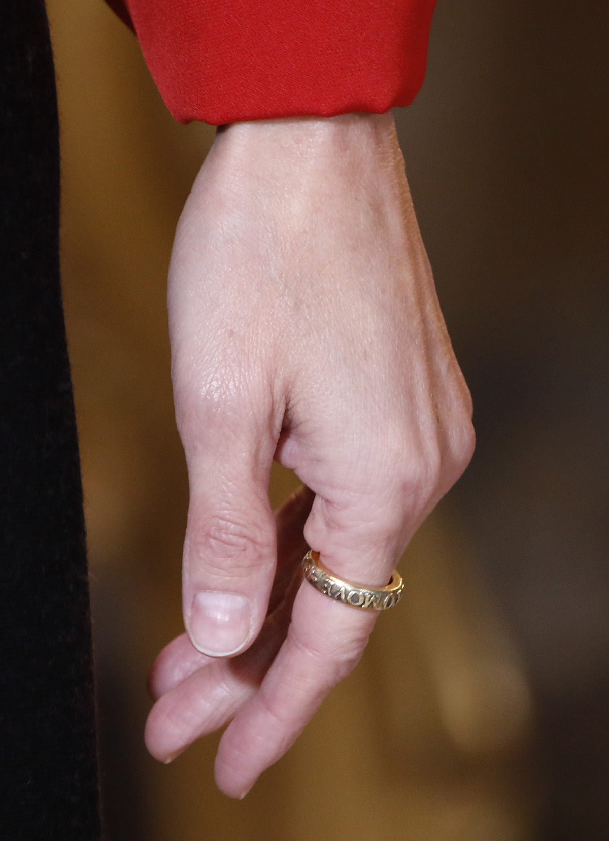 el anillo de coreterno de la reina letizia