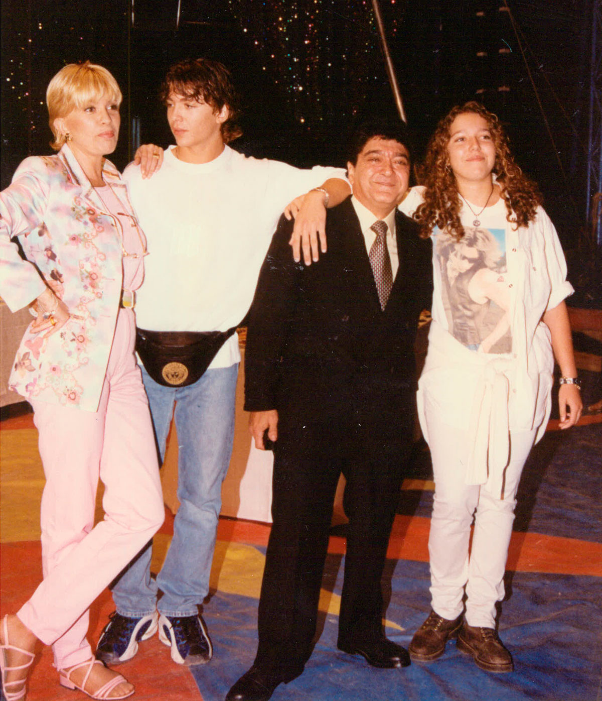 Bárbara Rey y sus hijos en 1997