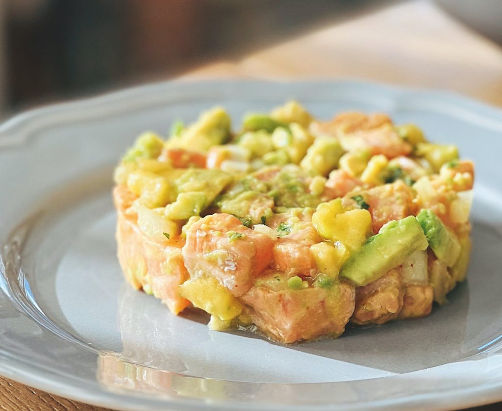 Receta de tartar de salmón y aguacate