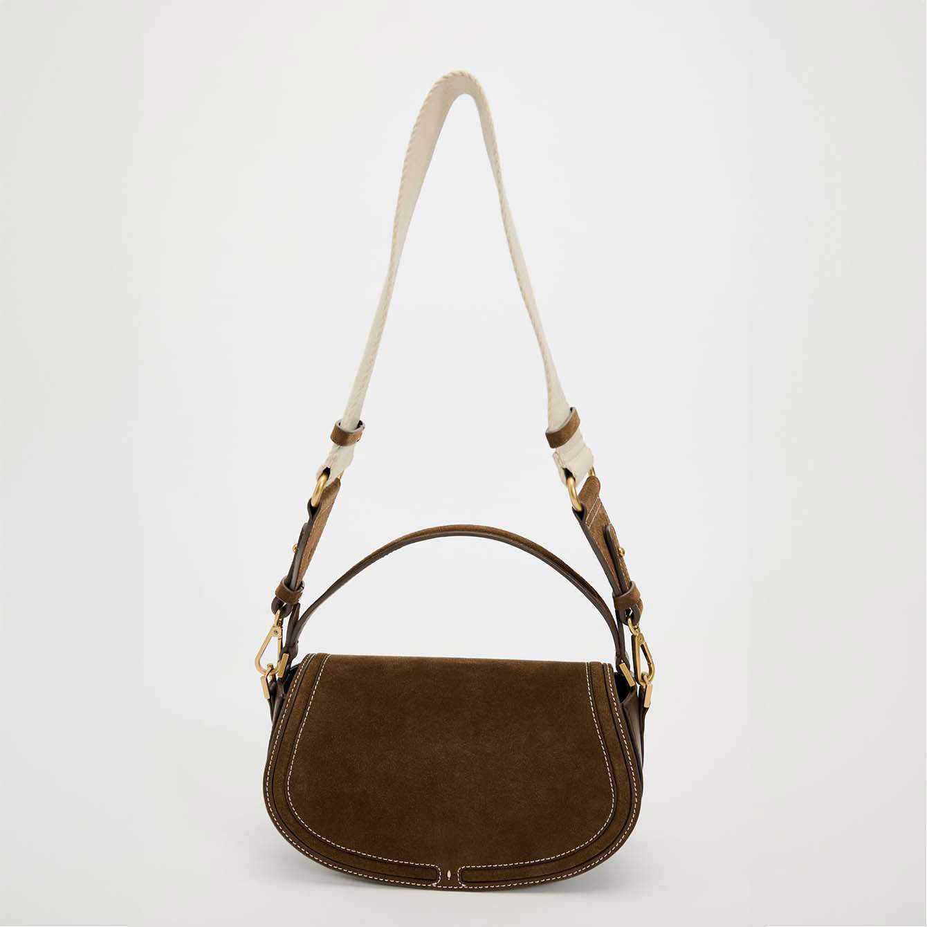 Bolso bandolera solapa serraje de Zara 49,95 euros copia