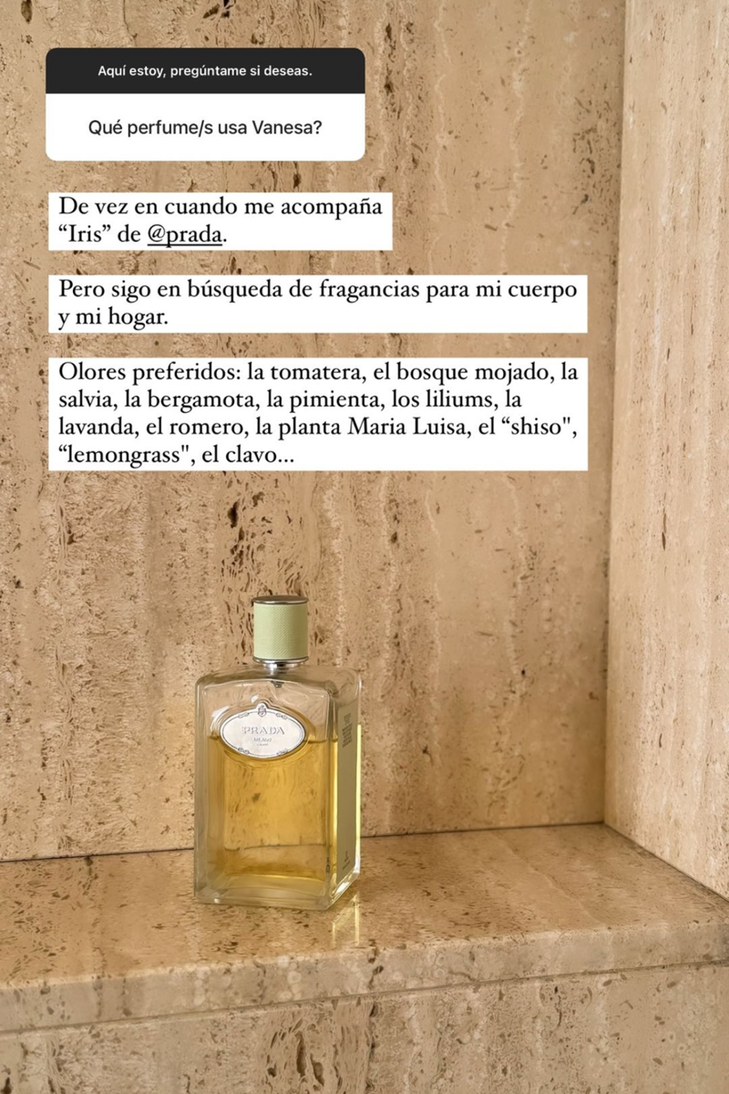 Vanesa Lorenzo perfume Prada
