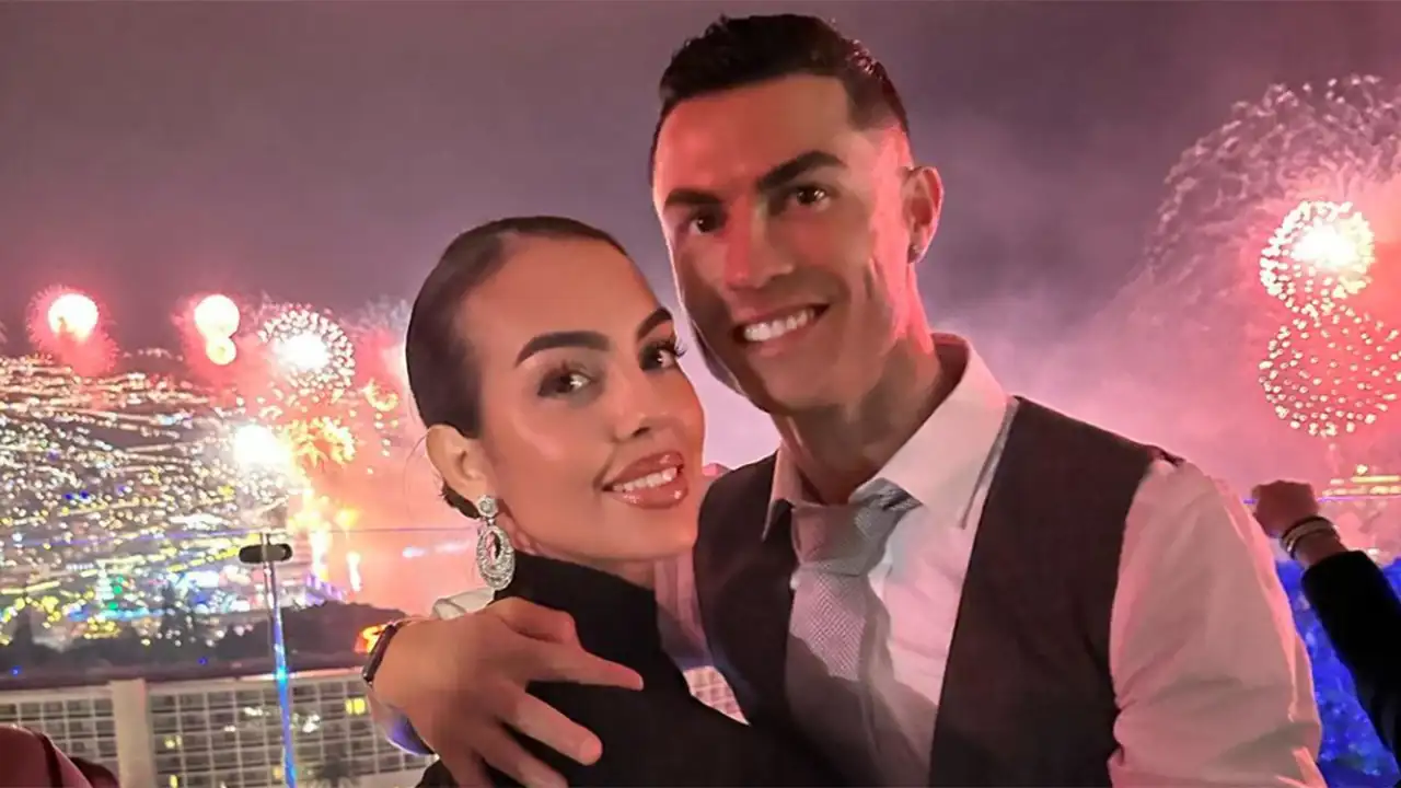 Georgina Rodríguez y Cristiano Ronaldo celebran el Año Nuevo