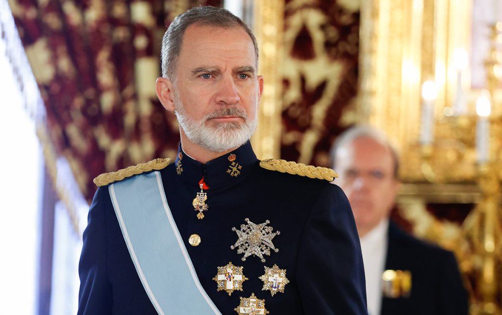 El Rey Felipe en un acto oficial.