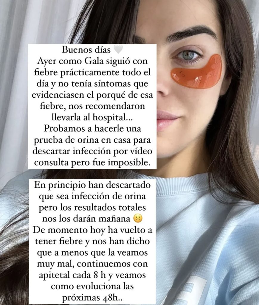 Storie de Violeta Mangriñán sobre su hija Gala.