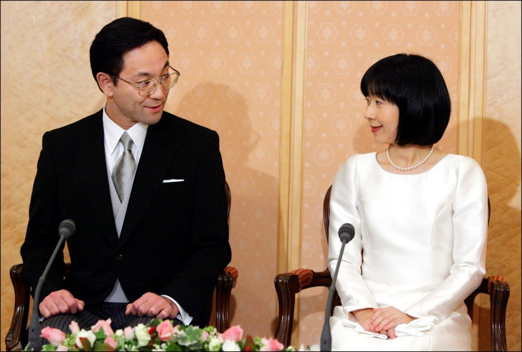 Boda de Sayako Kuroda y Yoshiki Kuroda en Tokio en 2005. (Gtres)