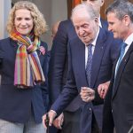 El Rey Juan Carlos durante el cumpleaños de la Infanta Elena en Madrid