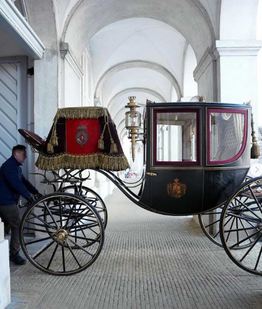 El carruaje en el que viajará Federico de Dinamarca el día de su coronación 