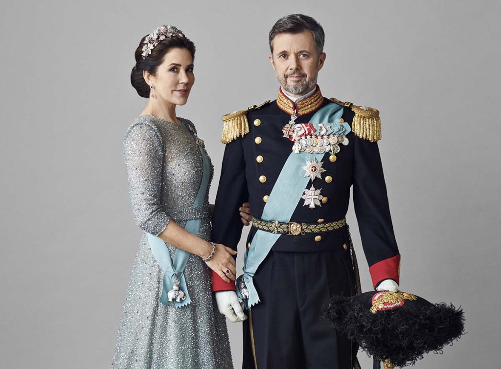 Retrato oficial de Federico y Mary de Dinamarca