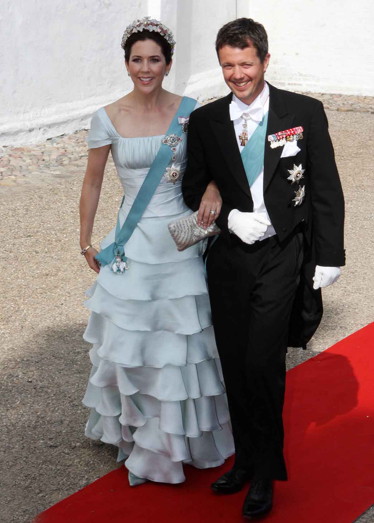 Mary Donaldson durante la boda de Federico de Dinamarca y Marie Cavallier