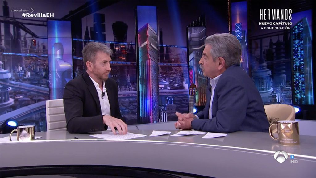 Pablo Motos entrevista a Miguel Ángel Revilla en 'El Hormiguero'.
