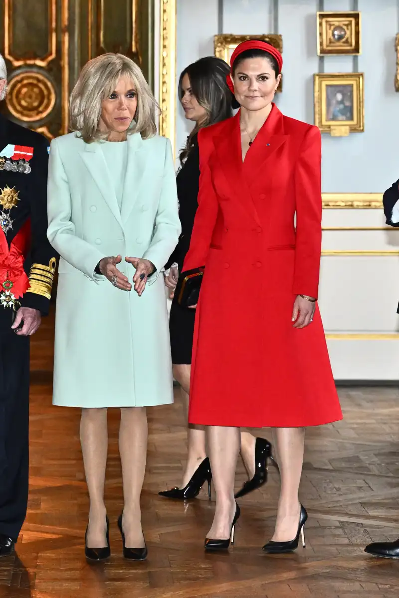 Victoria de Suecia y Brigitte Macron