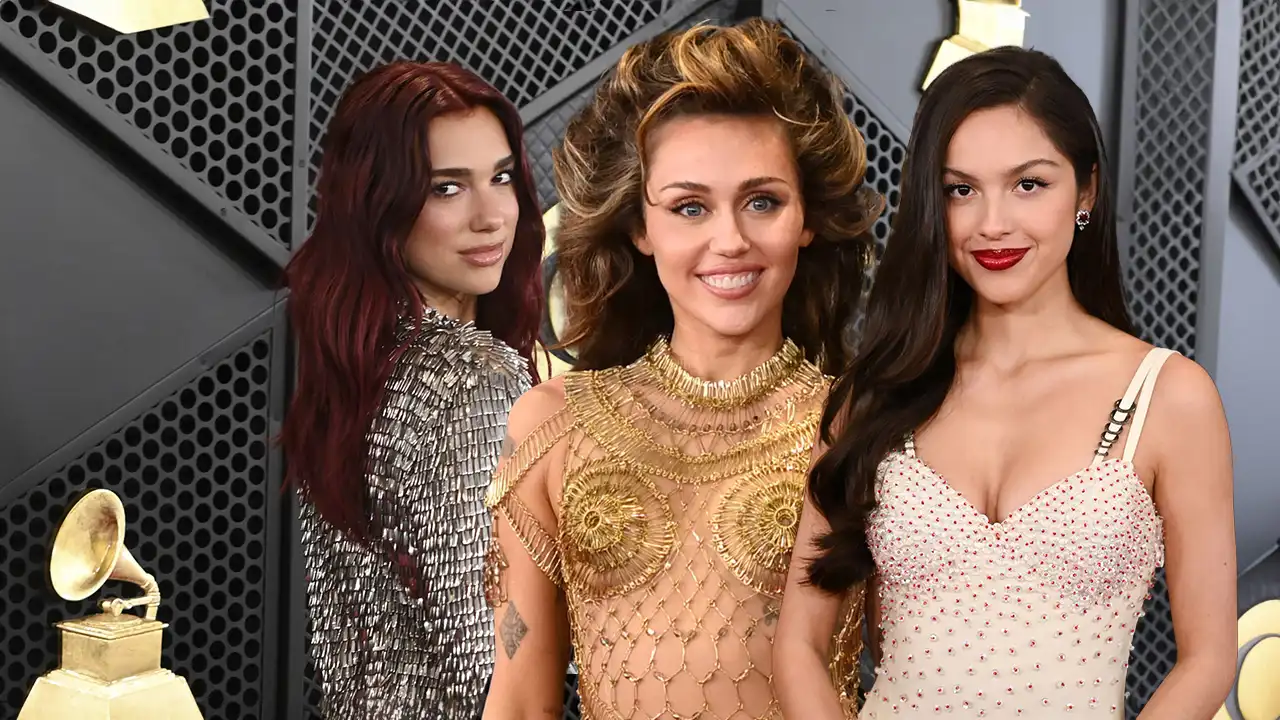 De Miley Cyrus a Dua Lipa: los mejores looks de la alfombra roja de los premios Grammy 2024