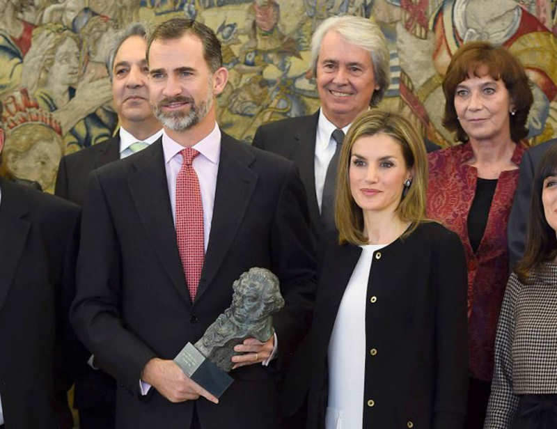 Los Reyes recibieron un Goya en el año 2014