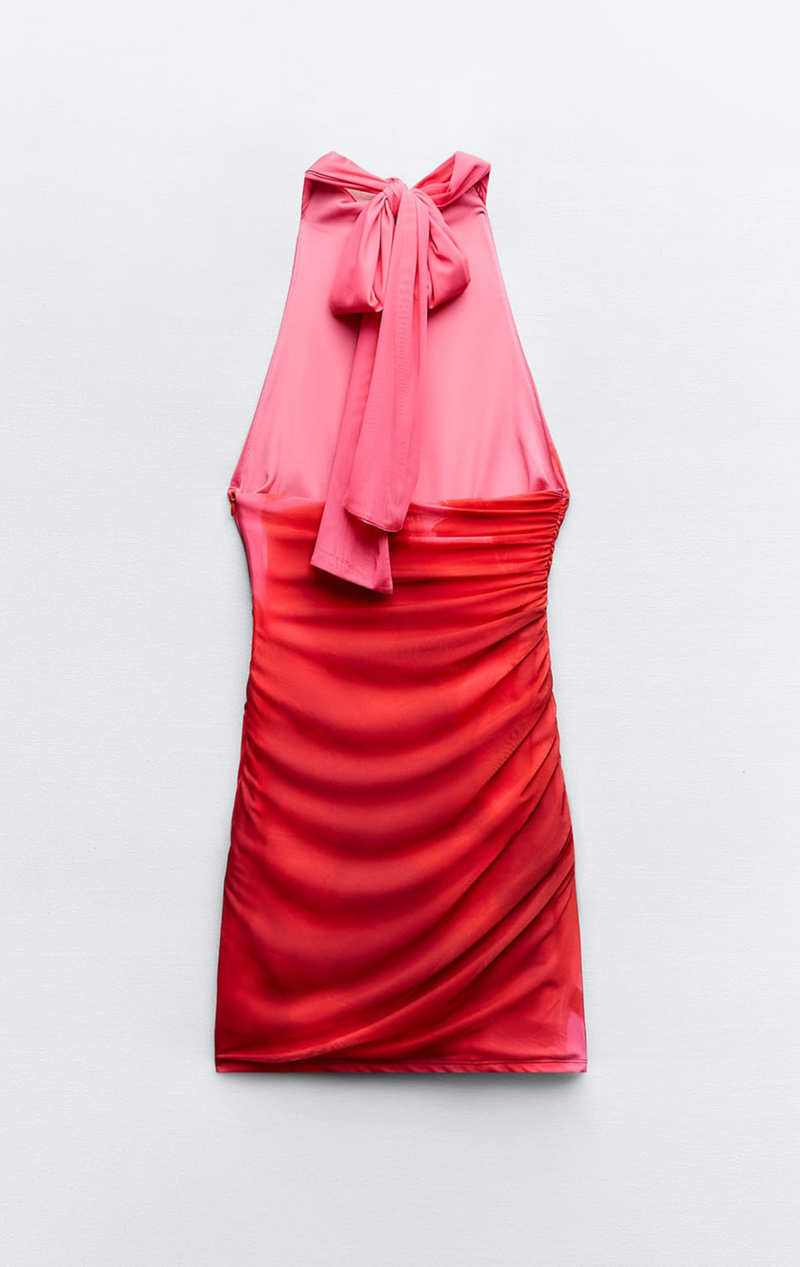 Vestido tul estampado Zara 29,95 euros