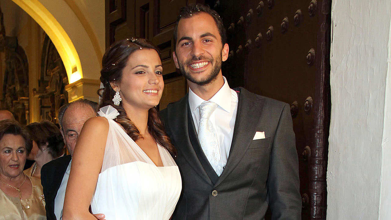 Alba Muñoz y Antonio Tejado en su boda en 2011