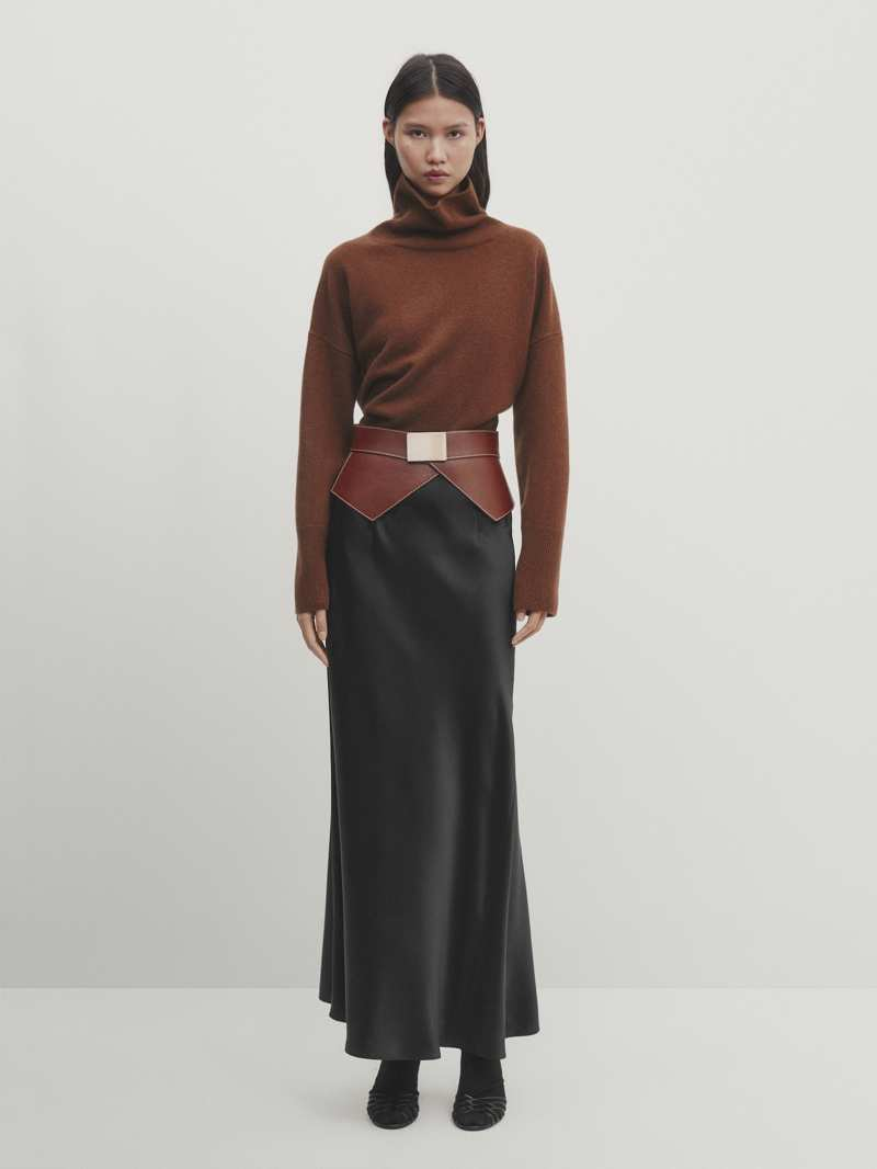 3 formas de combinar esta falda satinada de Massimo Dutti.