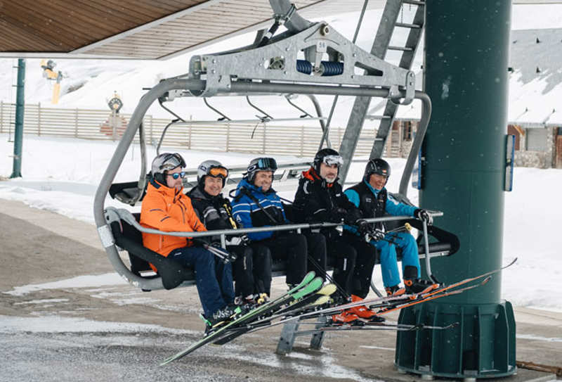 Así fueron las 48 horas del Rey Felipe esquiando en la nieve