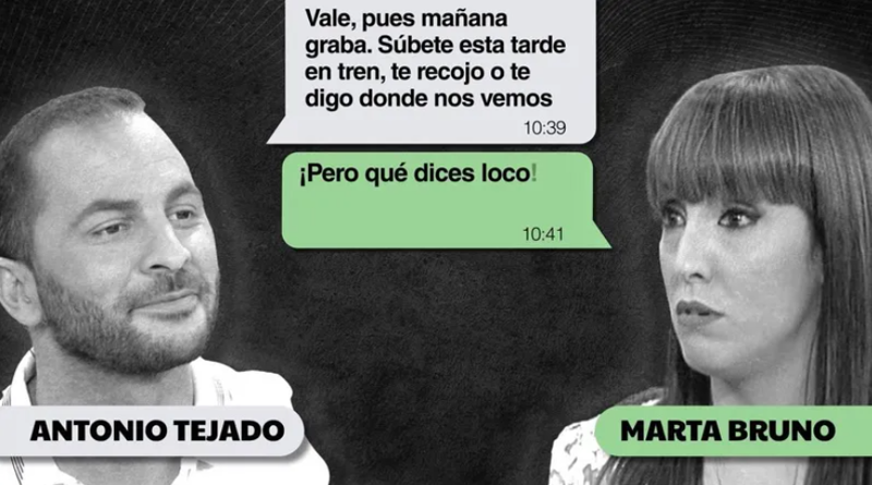 Los mensajes que compartieron Antonio Tejado y Marta Bruno