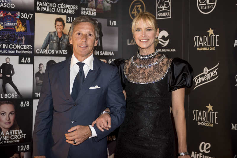 Valeria Mazza con su marido, el empresario Alejandro Gravier