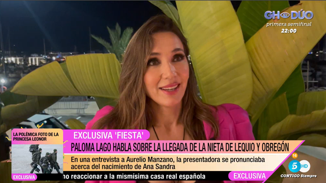 Paloma Lago hablando de la llegada de la nieta de Lequio y Obregón