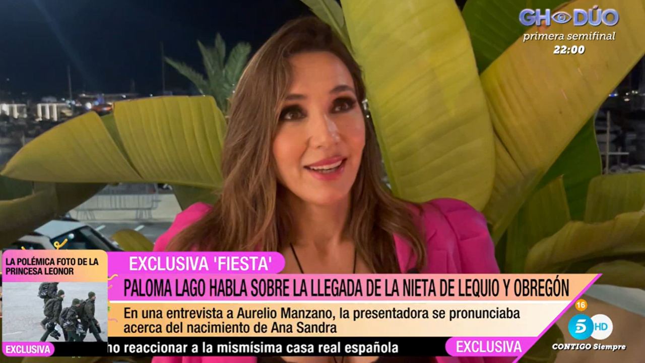 Paloma Lago, según Aurelio Manzano, asegura que Alessandro Lequio se enteró del nacimiento de su nieta por la prensa