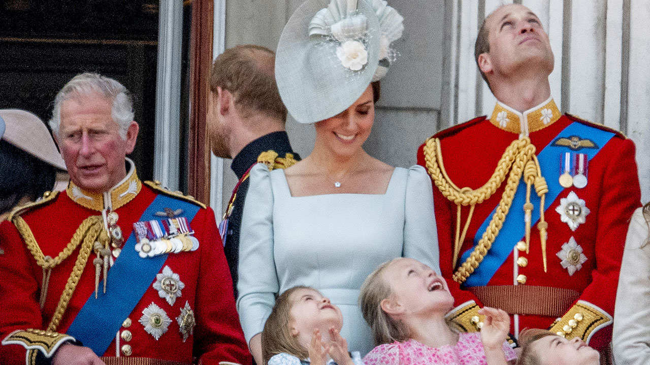 La Familia Real británica en el Trooping the Colour