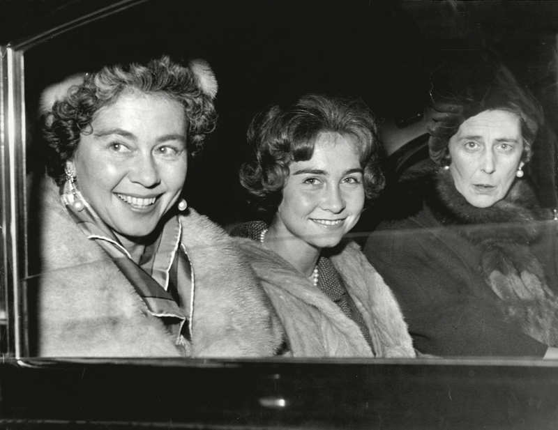 La reina Sofía, su hermana y su madre en Madrid