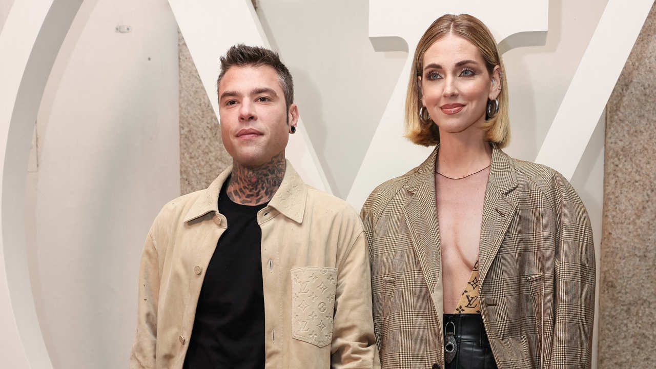 Chiara Ferragni y Fedez en un evento de Louis Vuitton