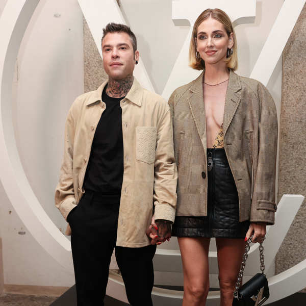 Chiara Ferragni y Fedez en un evento de Louis Vuitton