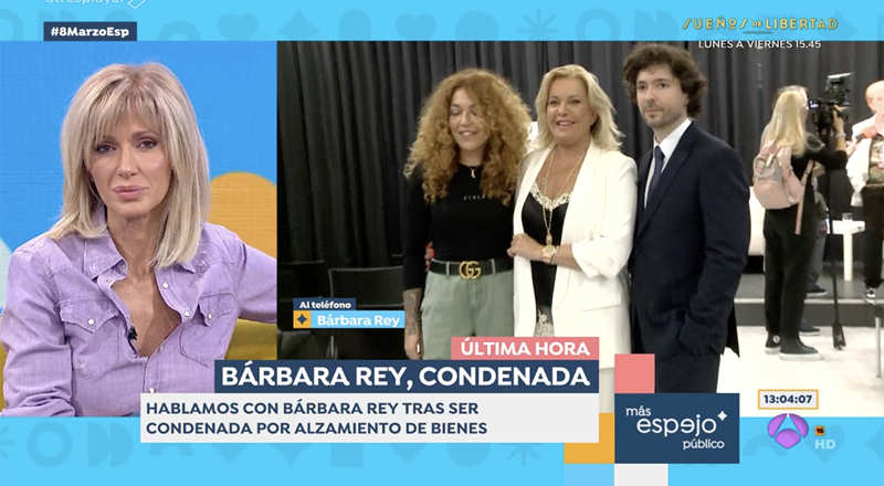 Bárbara Rey habla en directo en 'Espejo Público'