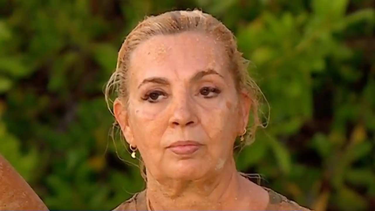 Carmen Borrego, enfadada en 'Supervivientes 2024'. 