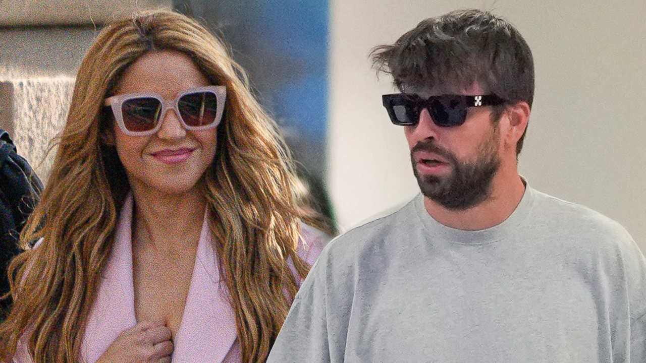 Shakira y Gerard Piqué con gafas de sol