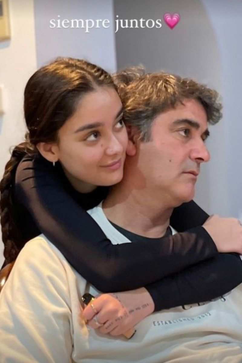 Julia Janeiro y su padre, Jesulín de Ubrique