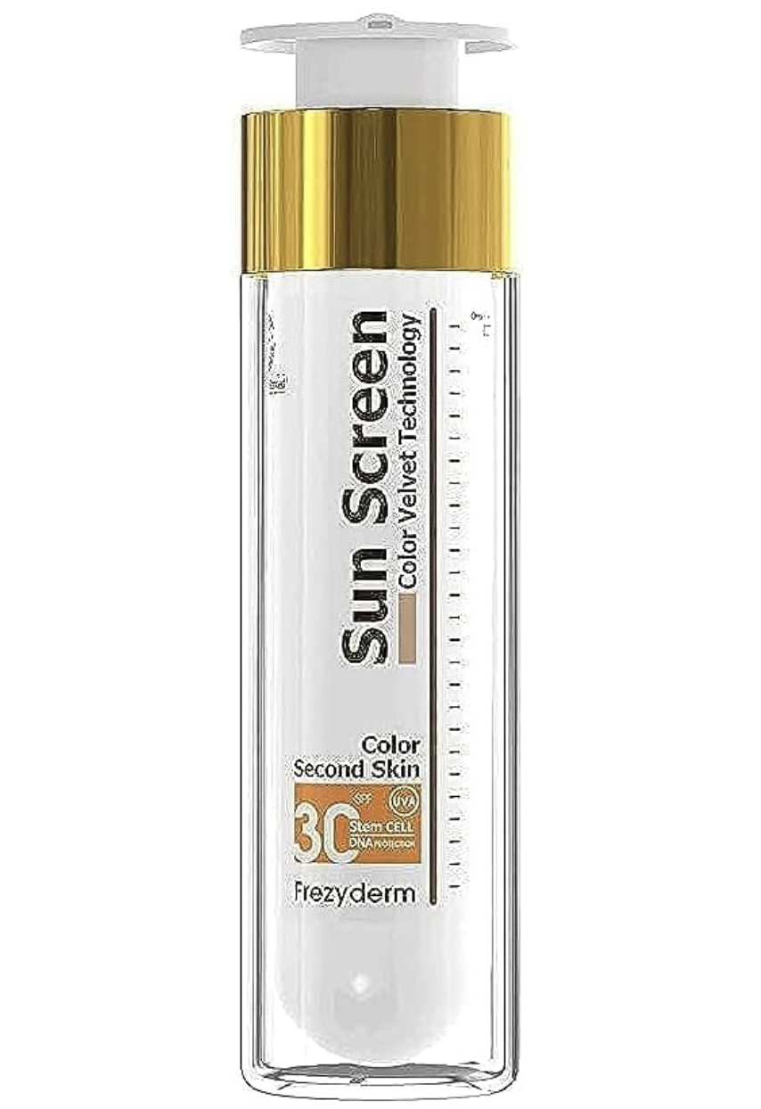 Esta crema solar de Frezyderm deja un acabado mate ideal para combatir los brillos en la piel