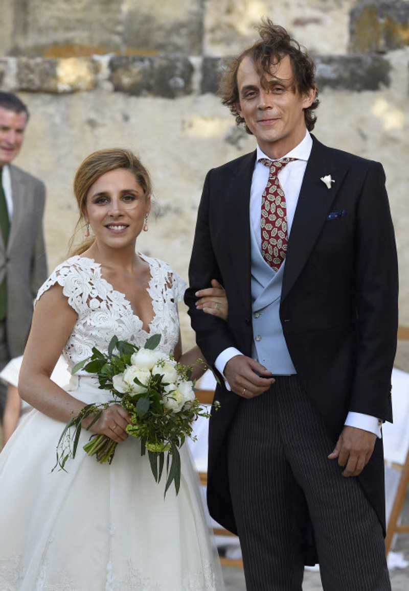 María Torretta durante su boda con Jaime Rey. 