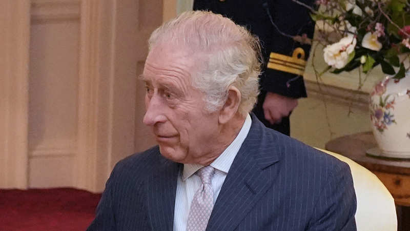 El Rey Carlos III en su reaparición en Buckingham