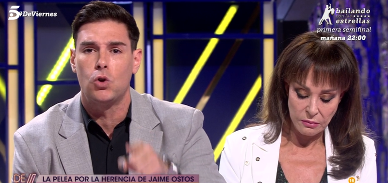 María Ángeles Grajal y Jacobo Ostos en el plató de '¡De Viernes!'. 