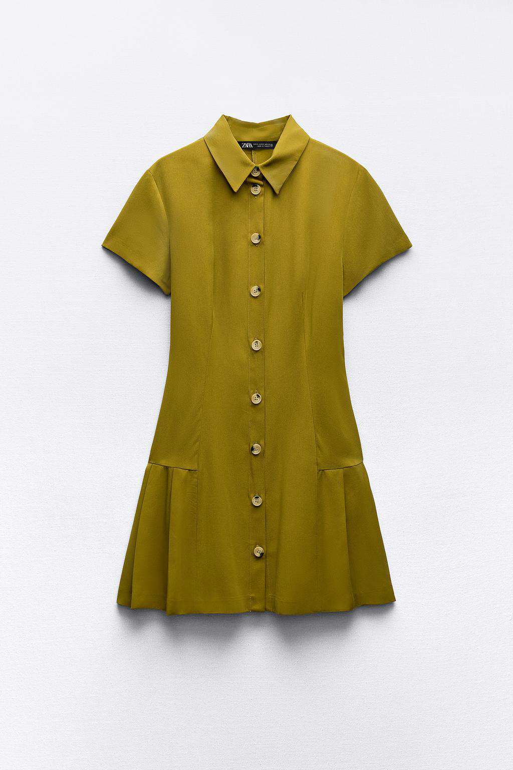 Vestido camisero mini de Zara 29,95 euros