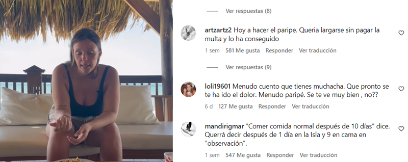 Las redes se han plagado de comentarios acusando a Zayra de mentir sobre su estado de salud